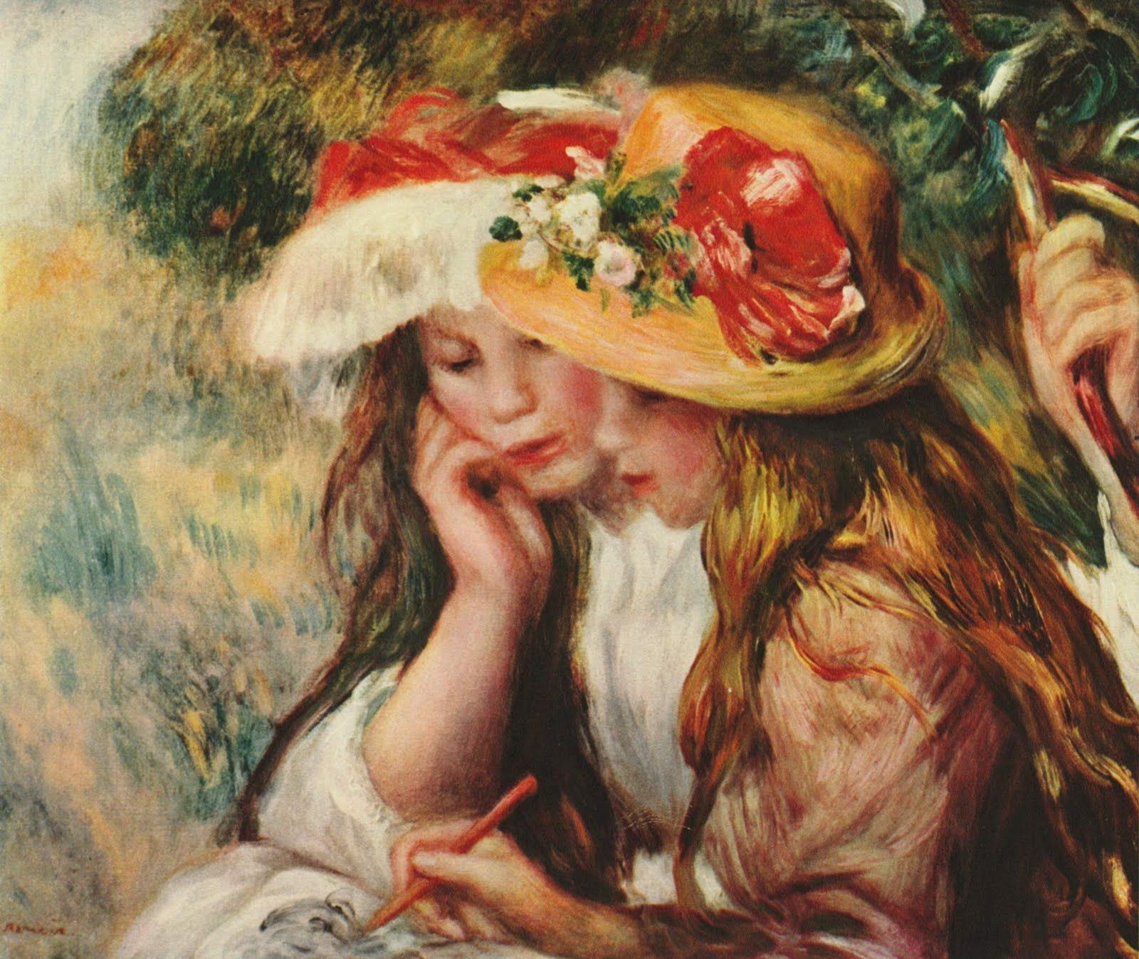 Auguste Renoir Jeunes Lectrices Tableau De Renoir Et Peinture De Renoir