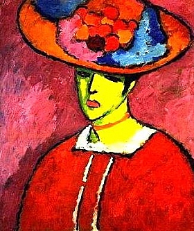 La femme au chapeau, Alexi von Jawlensky - GRANDS PEINTRES / Jawlensky