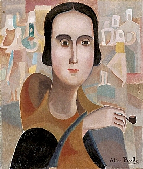 Alice Bailly, Femme avec une pipe - GRANDS PEINTRES / Bailly