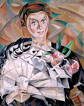 Alice Bailly, Femme  l'ventail - GRANDS PEINTRES / Bailly
