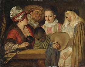 Jean Antoine Watteau, Acteurs Comdie Franaise - GRANDS PEINTRES / Watteau