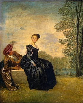 Jean Antoine Watteau, Boudeuse - GRANDS PEINTRES / Watteau
