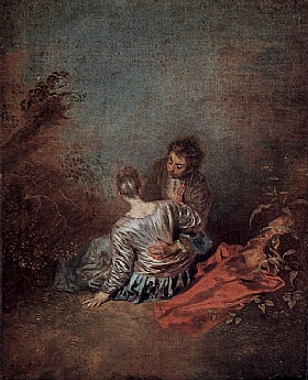 Jean Antoine Watteau, Le faux pas - GRANDS PEINTRES / Watteau
