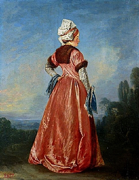 Jean Antoine Watteau, Femme polonaise - GRANDS PEINTRES / Watteau
