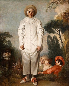 Jean Antoine Watteau, Gilles (Pierrot) - GRANDS PEINTRES / Watteau