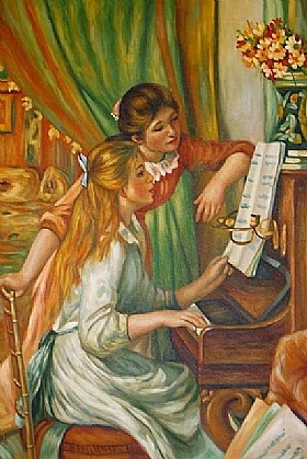 Auguste Renoir, Les jeunes filles au piano - GRANDS PEINTRES / Renoir