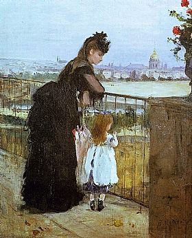 Berthe Morisot, Femme et enfant au balcon - GRANDS PEINTRES / Morisot