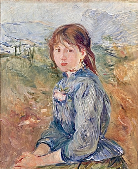 Berthe Morisot, Jeune paysanne nioise - GRANDS PEINTRES / Morisot