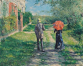 Gustave Caillebotte, Chemin montant en Normandie - GRANDS PEINTRES / Caillebotte