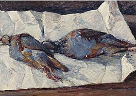 Gustave Caillebotte, Deux perdreaux - GRANDS PEINTRES / Caillebotte