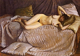 Gustave Caillebotte, Femme nue tendue - GRANDS PEINTRES / Caillebotte