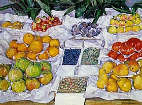 Gustave Caillebotte, Fruits sur un talage - GRANDS PEINTRES / Caillebotte