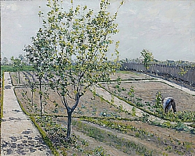 Gustave Caillebotte, Jardin ouvrier Petit Gennevilliers - GRANDS PEINTRES / Caillebotte