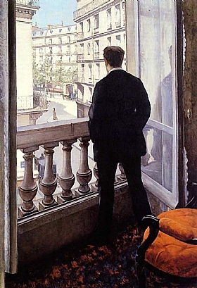 Gustave Caillebotte, Jeune homme  sa fentre - GRANDS PEINTRES / Caillebotte