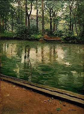 Gustave Caillebotte, LYerres jour de pluie - GRANDS PEINTRES / Caillebotte