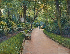 Gustave Caillebotte, Parc Monceau  Paris - GRANDS PEINTRES / Caillebotte