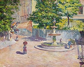 Gustave Caillebotte, Place Sain-Georges à Paris - GRANDS PEINTRES / Caillebotte