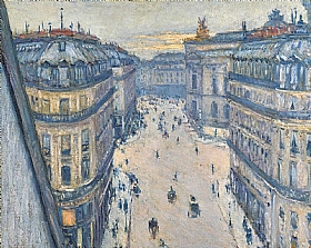 Gustave Caillebotte, Rue Halevy du sixime tage - GRANDS PEINTRES / Caillebotte
