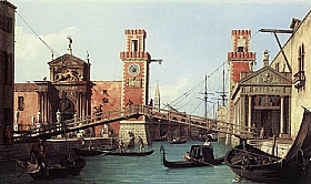 Canaletto, Entre de lArsenal  Venise - GRANDS PEINTRES / Canaletto