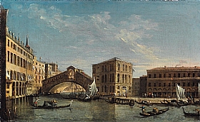 Canaletto, Le pont du Rialto - GRANDS PEINTRES / Canaletto