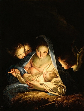 Carlo Maratta, La Sainte Nuit (Nativité) - GRANDS PEINTRES / Maratta