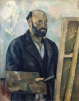 Paul Czanne, Autoportrait au chevalet - GRANDS PEINTRES / Cezanne
