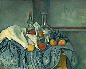 Paul Czanne, bouteille de menthe poivre - GRANDS PEINTRES / Cezanne