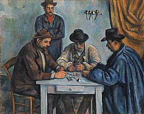Paul Czanne, La partie de cartes - GRANDS PEINTRES / Cezanne
