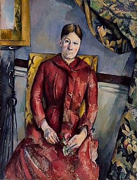 Paul Czanne, Madame Czanne robe rouge - GRANDS PEINTRES / Cezanne