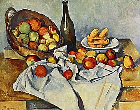Paul Czanne, Nature morte au panier de pommes - GRANDS PEINTRES / Cezanne