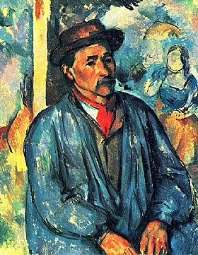 Paul Czanne, Paysan  la blouse bleue - GRANDS PEINTRES / Cezanne
