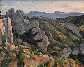 Paul Cézanne, Rochers à l'Estaque - GRANDS PEINTRES / Cezanne