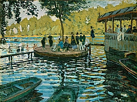 Claude Monet, bain  la grenouillre - GRANDS PEINTRES / Monet