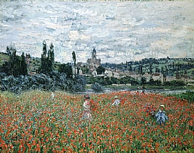 Claude Monet, Coquelicots prs de Vetheuil - GRANDS PEINTRES / Monet