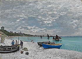 Claude Monet, Plage de Sainte Adresse - GRANDS PEINTRES / Monet