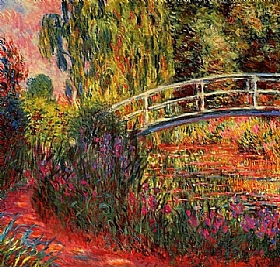 Claude Monet, Le bassin et le pont japonais - GRANDS PEINTRES / Monet