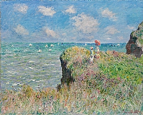 Claude Monet, Promenade Falaise Pourville - GRANDS PEINTRES / Monet