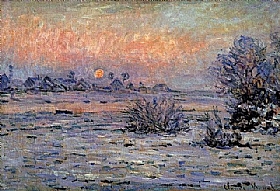 Claude Monet, Soleil d’hiver à Lavancourt - GRANDS PEINTRES / Monet