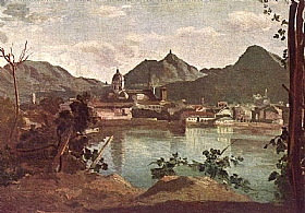 Camille Corot, La ville de Come et le lac - GRANDS PEINTRES / Corot