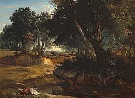 Camille Corot, Foret de Fontainebleau - GRANDS PEINTRES / Corot