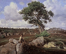 Camille Corot, Foret de Fontainebleau - GRANDS PEINTRES / Corot