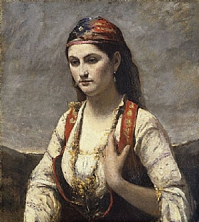 Camille Corot, Jeune femme d'Albano - GRANDS PEINTRES / Corot