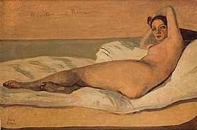 Camille Corot, Odalisque Romaine Marietta - GRANDS PEINTRES / Corot