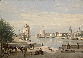 Camille Corot, Le port de La Rochelle - GRANDS PEINTRES / Corot