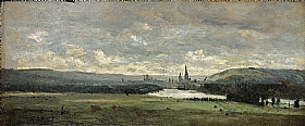Camille Corot, Panorama de Rouen et la Seine - GRANDS PEINTRES / Corot