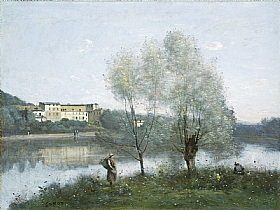 Camille Corot, Ville d'Avray avec sa mre - GRANDS PEINTRES / Corot