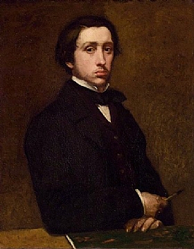 Edgar Degas, Autoportrait de profil - GRANDS PEINTRES / Degas