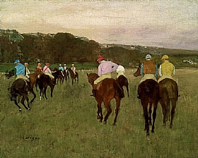 Edgar Degas, Courses de chevaux à Longchamp - GRANDS PEINTRES / Degas