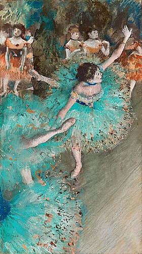 Edgar Degas, Danseuses en vert - GRANDS PEINTRES / Degas