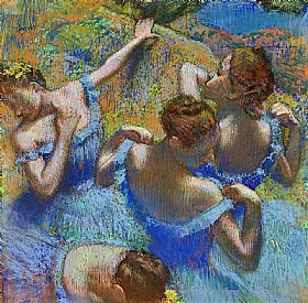 Edgar Degas, Danseuses bleues - GRANDS PEINTRES / Degas